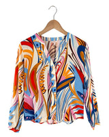 Camisa manga larga cuello mao