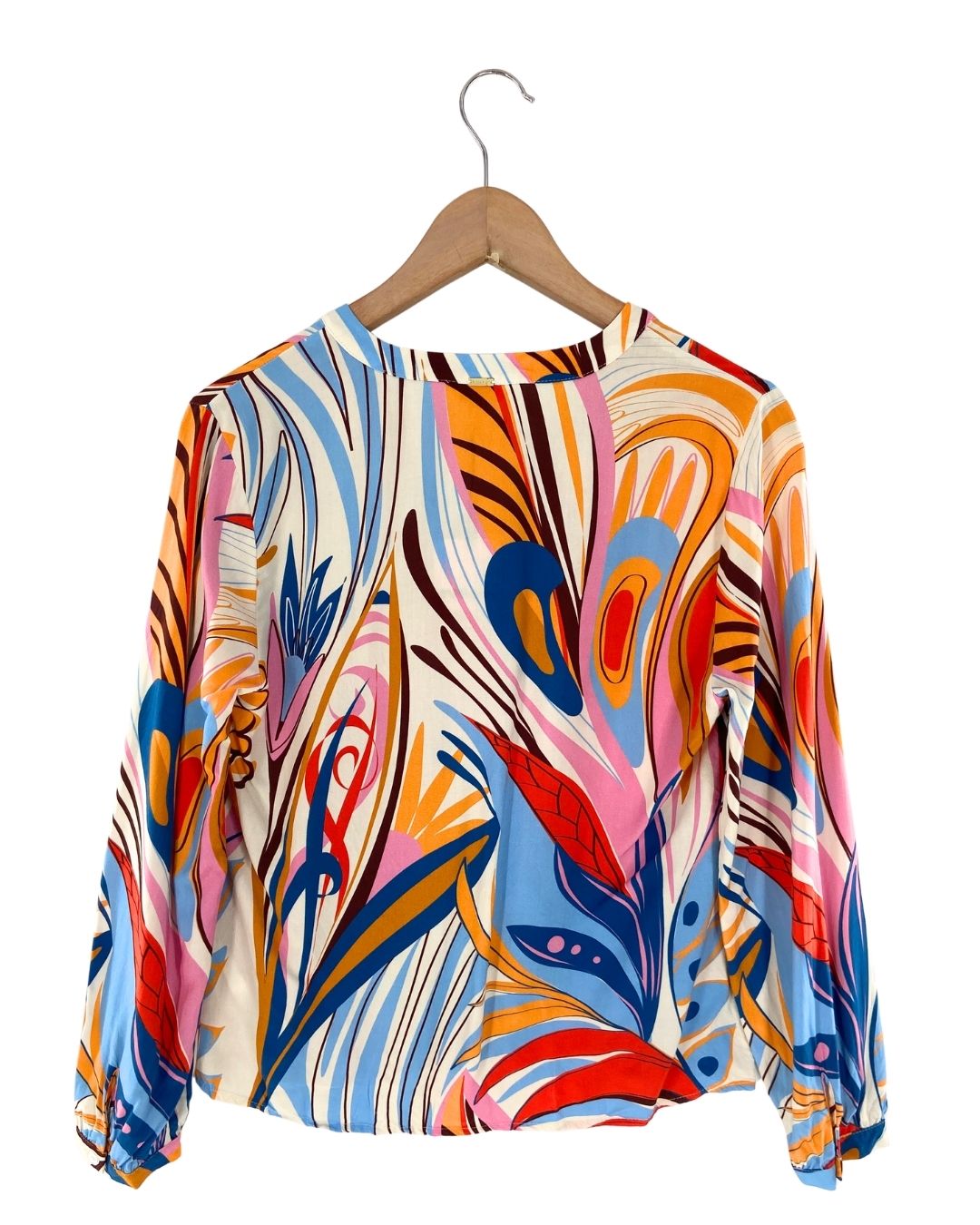 Camisa manga larga cuello mao
