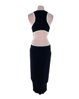 Vestido canale con cut out