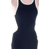 Vestido canale con cut out