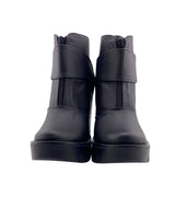 Botines de tacon efecto piel
