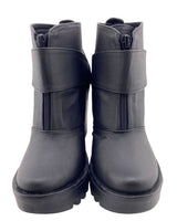 Botines de tacon efecto piel