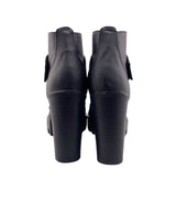 Botines de tacon efecto piel