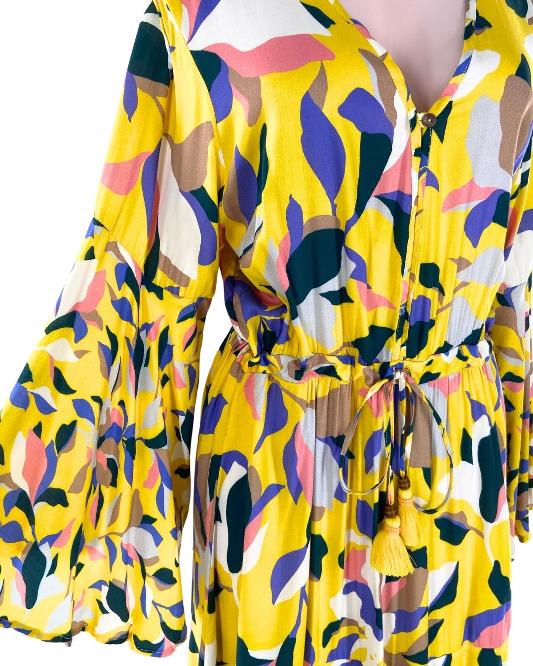 Maxi vestido print abstracto