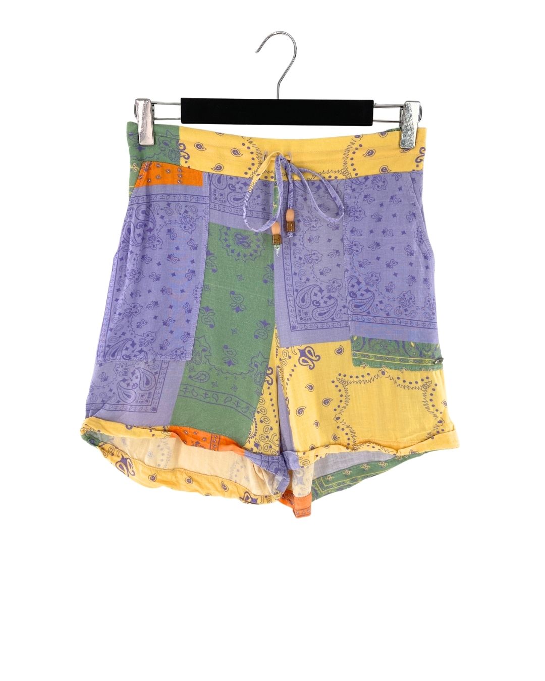 Short mini encauchado print