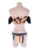 Bikini reversible con print