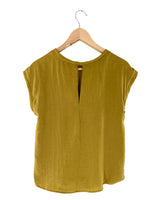 Blusa sleeveless con textura