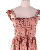 Vestido de tiras con vuelo
