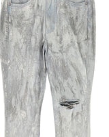 Jean rigido efecto foil