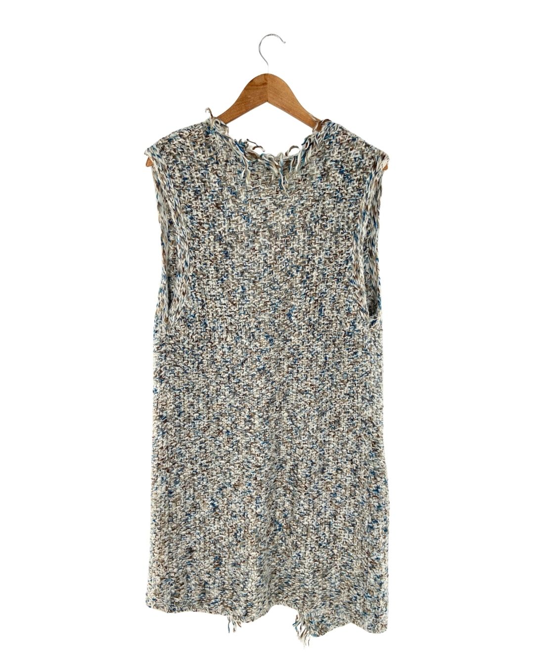 Sobretodo tejido sleeveless