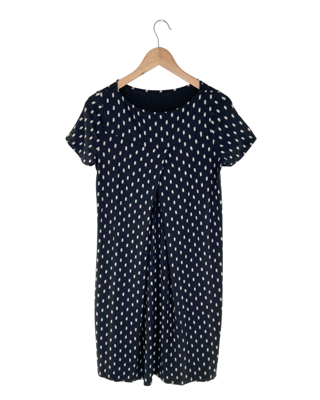Vestido recto manga corta