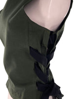 Blusa sleeveless lace up