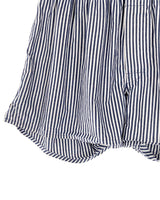 Short encauchado a rayas