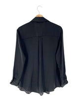 Camisa satinada traslucida