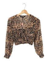 Blusa encauchada con print