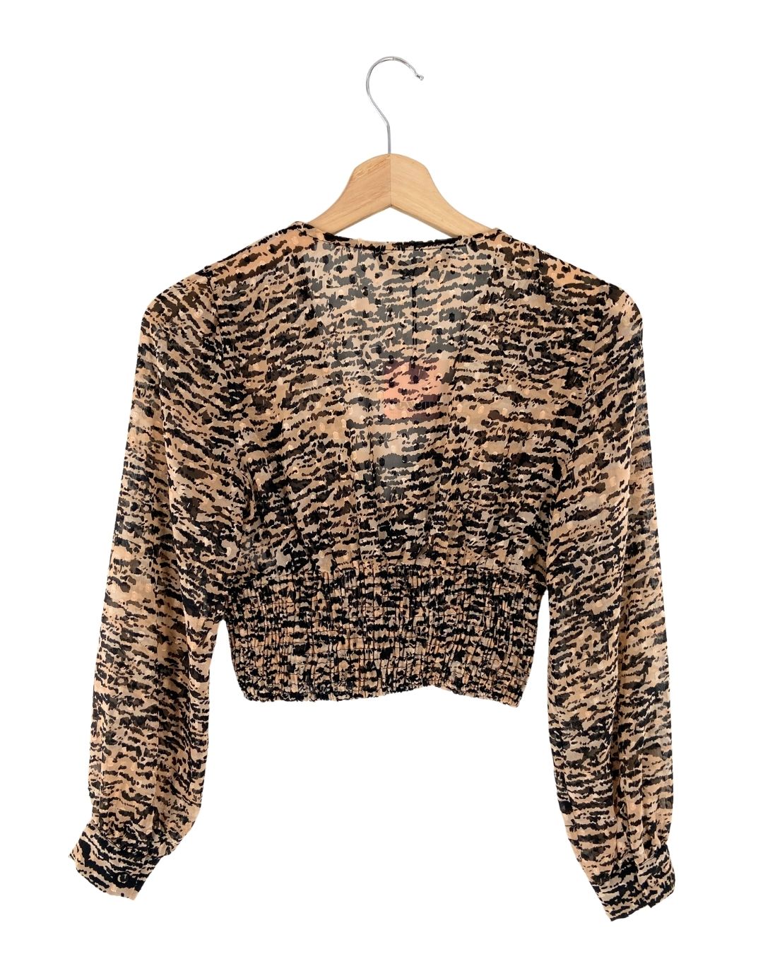 Blusa encauchada con print