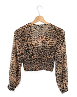 Blusa encauchada con print