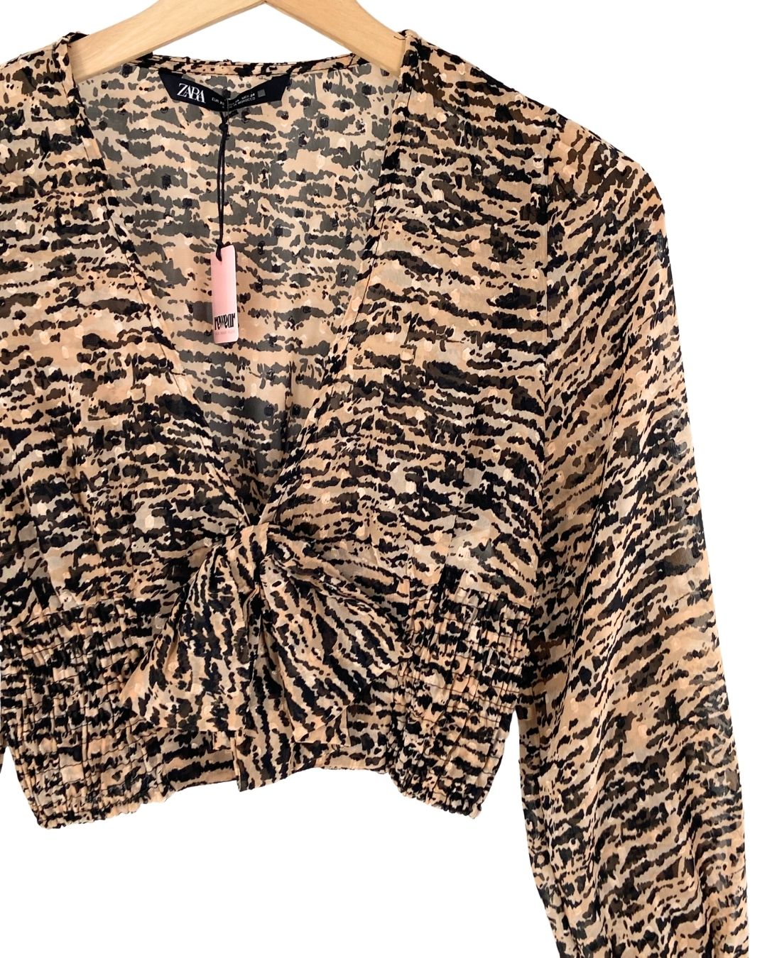 Blusa encauchada con print