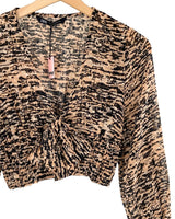 Blusa encauchada con print