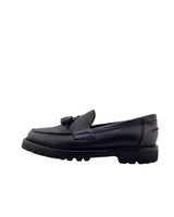 Loafers en cuero con textura