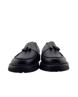 Loafers en cuero con textura