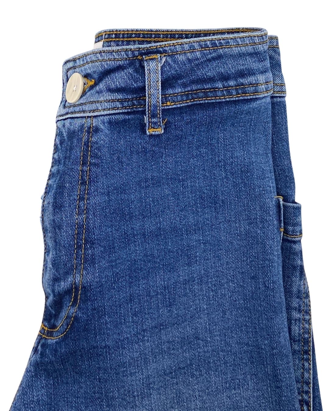 Jean stretch tiro alto marine