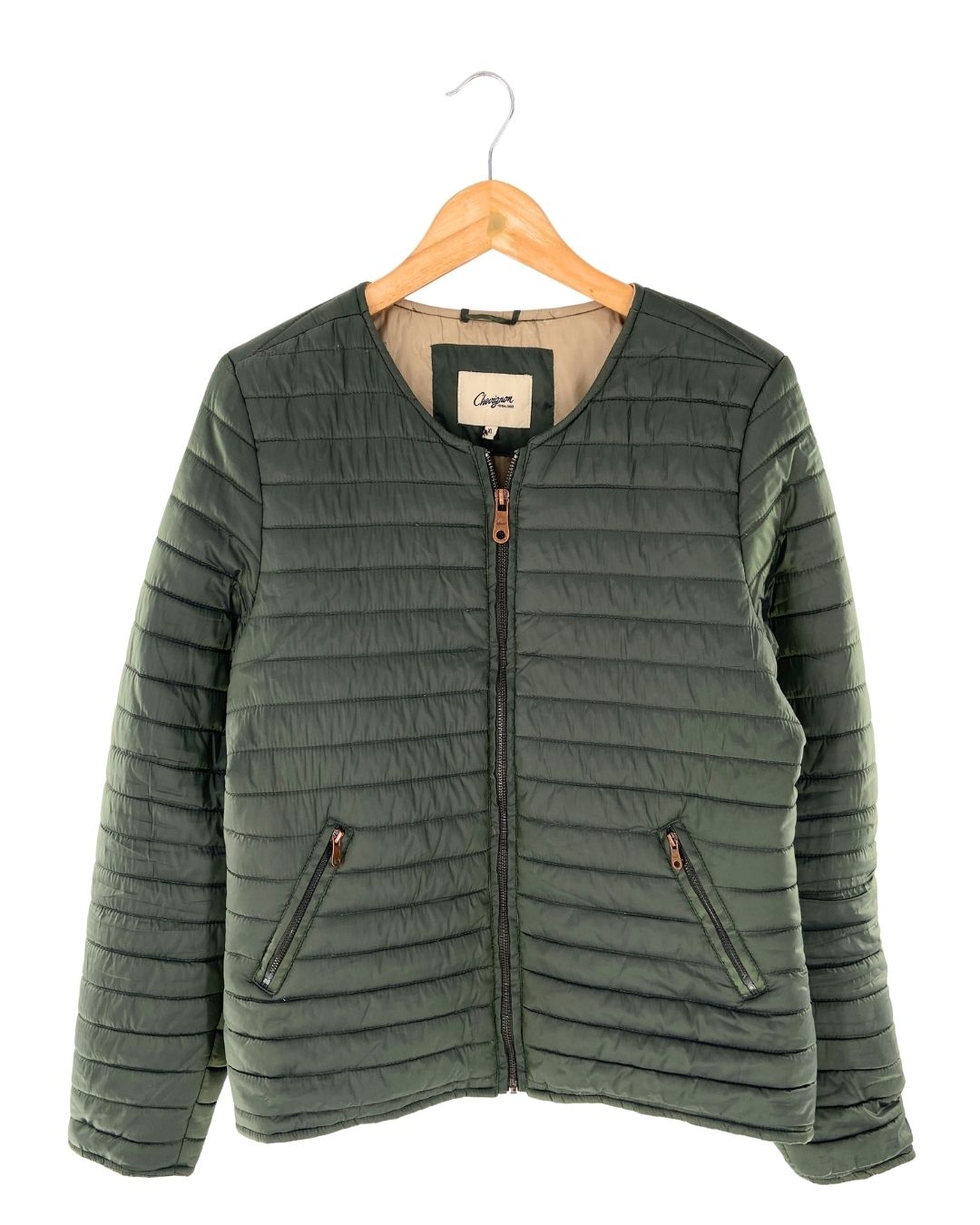 Chaqueta acolchada satinada