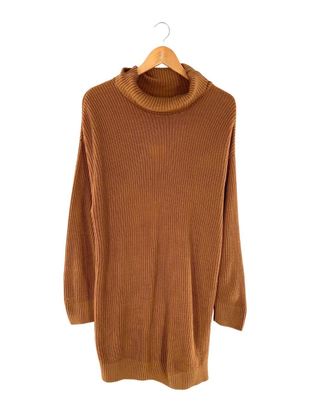 Saco tejido cuello alto