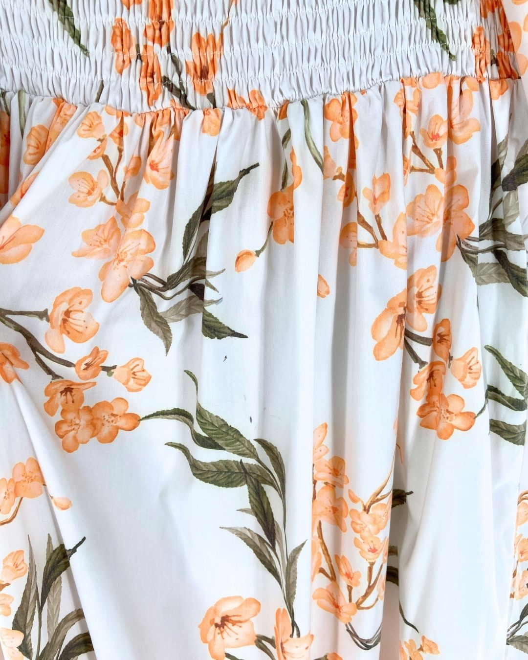 Maxi vestido manga globo print