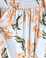 Maxi vestido manga globo print