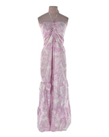 Maxi vestido con vuelos print