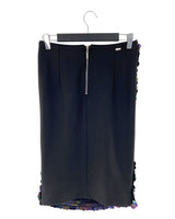 Falda midi con maxi lentejuelas