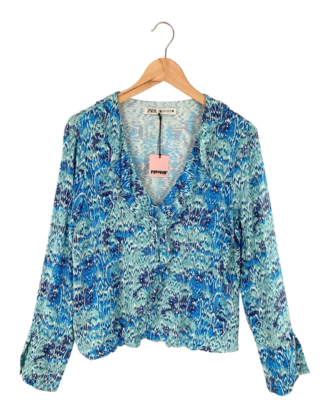 Blusa manga larga con print