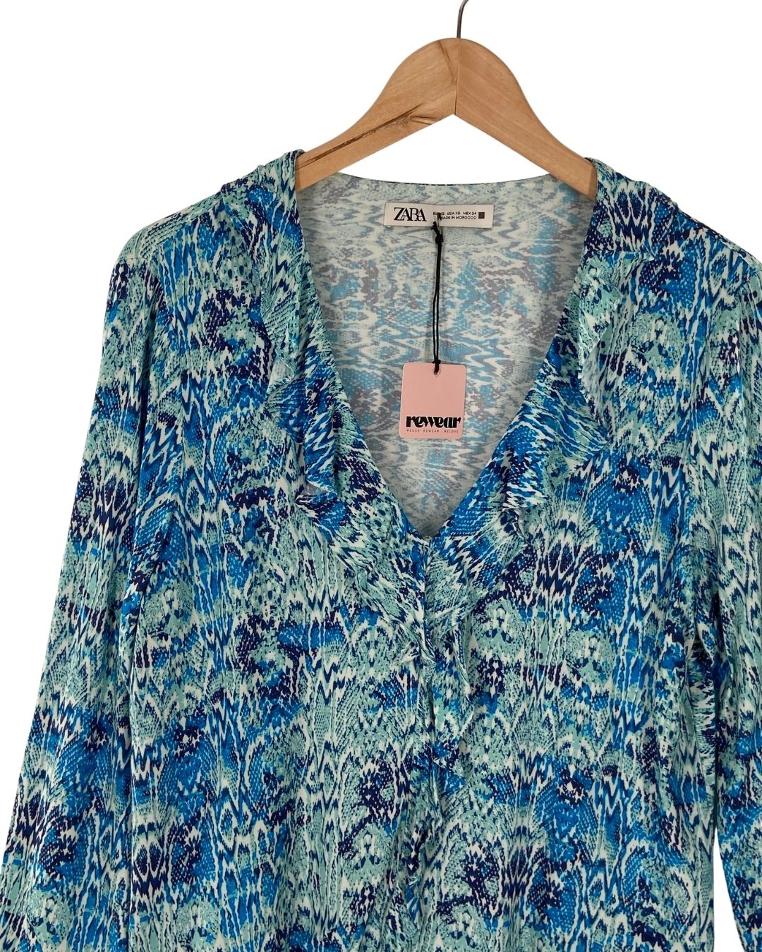 Blusa manga larga con print
