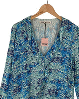 Blusa manga larga con print