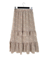 Maxi falda con vuelos print