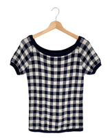 Blusa tejida manga corta