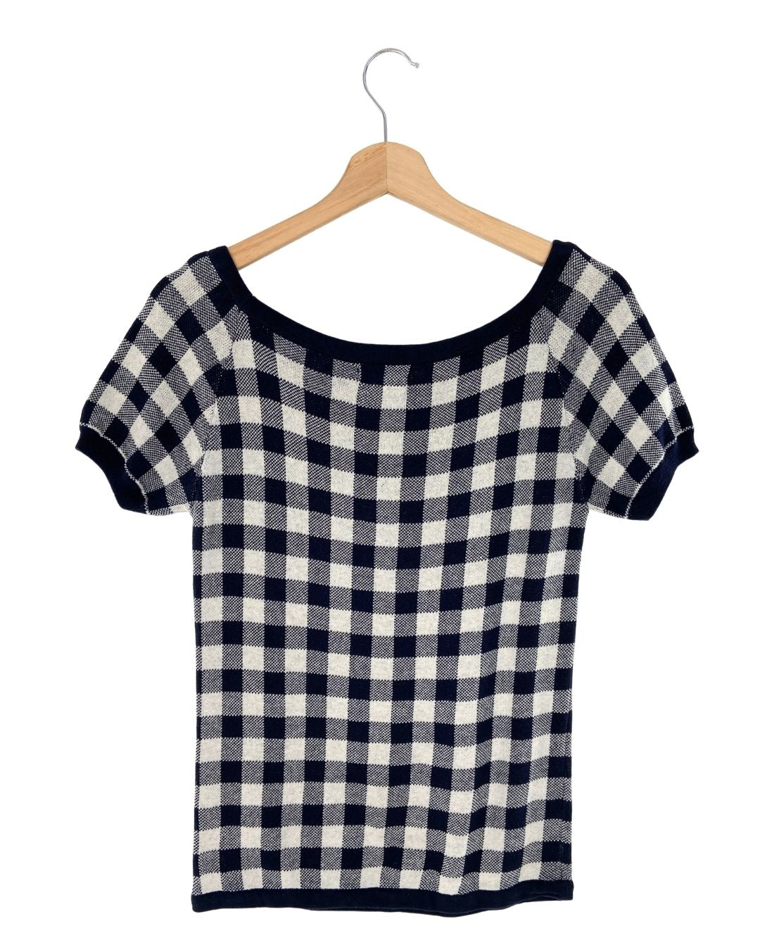 Blusa tejida manga corta