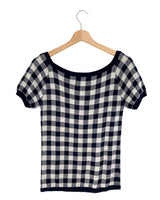 Blusa tejida manga corta