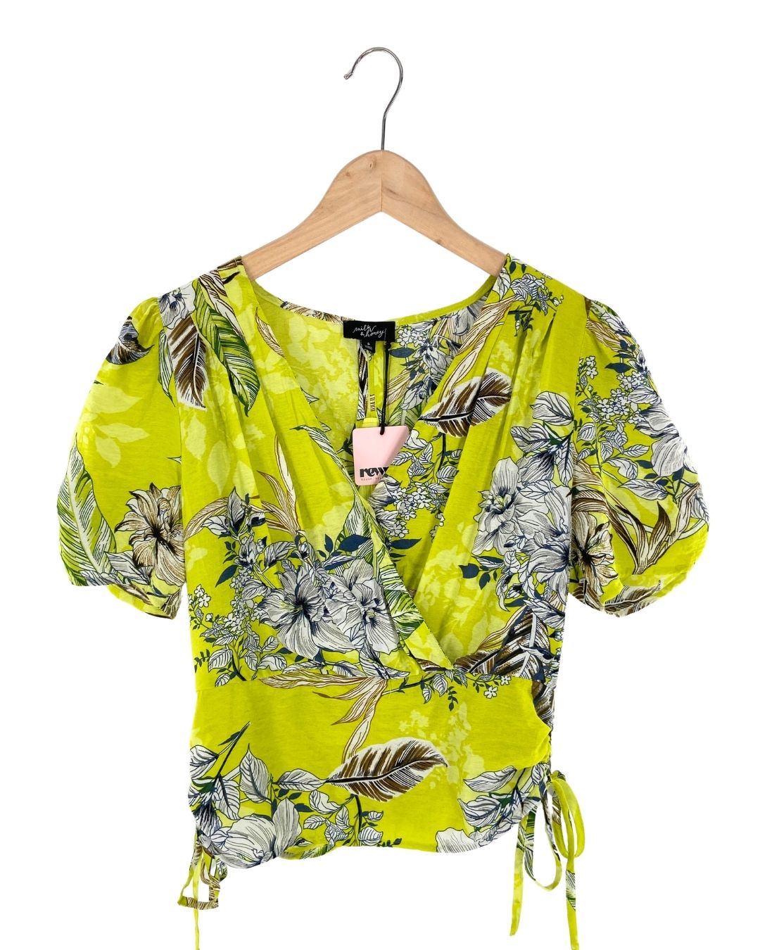 Blusa cruzada recojida