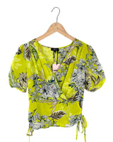 Blusa cruzada recojida