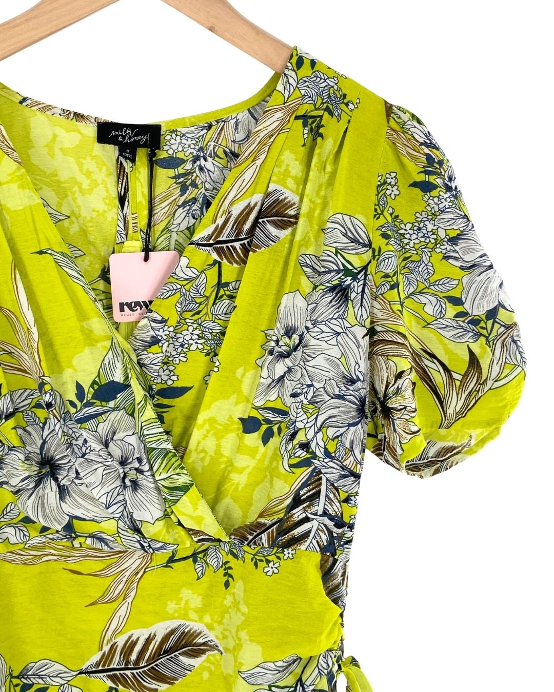 Blusa cruzada recojida