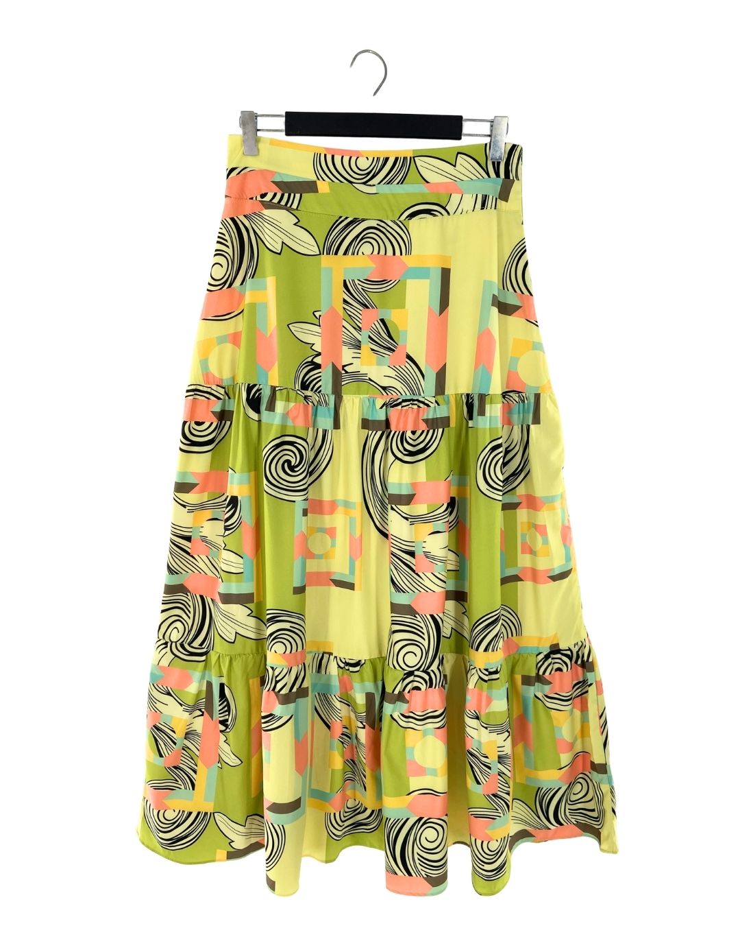 Maxi falda amplia print