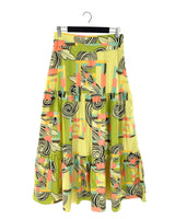Maxi falda amplia print