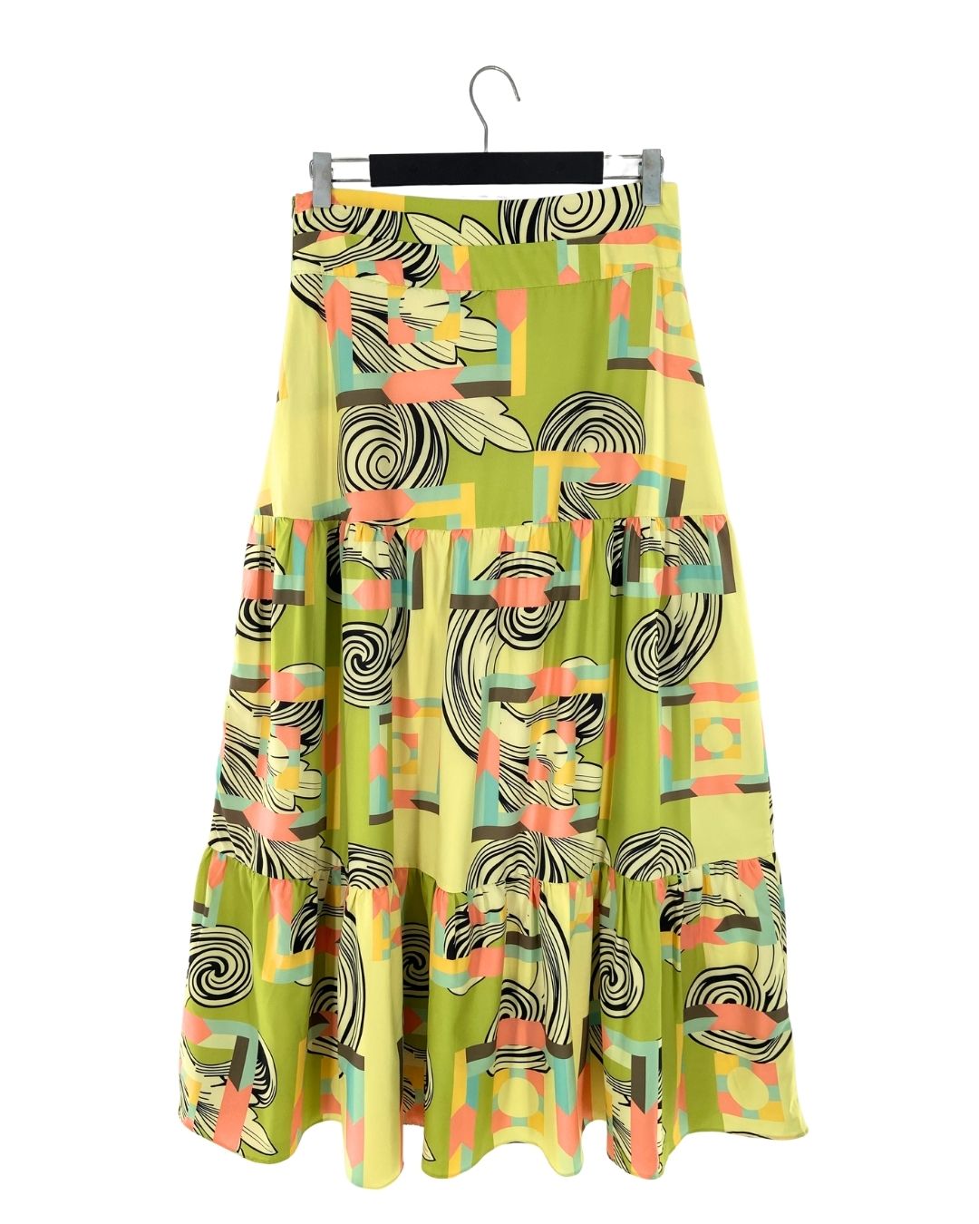 Maxi falda amplia print
