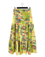 Maxi falda amplia print