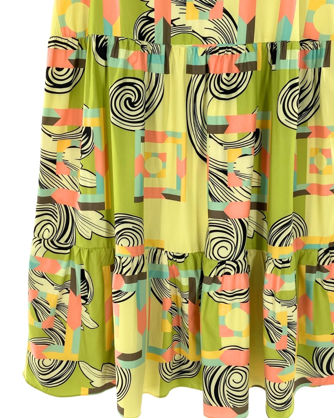 Maxi falda amplia print