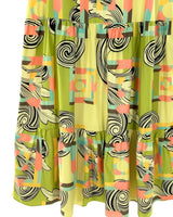 Maxi falda amplia print
