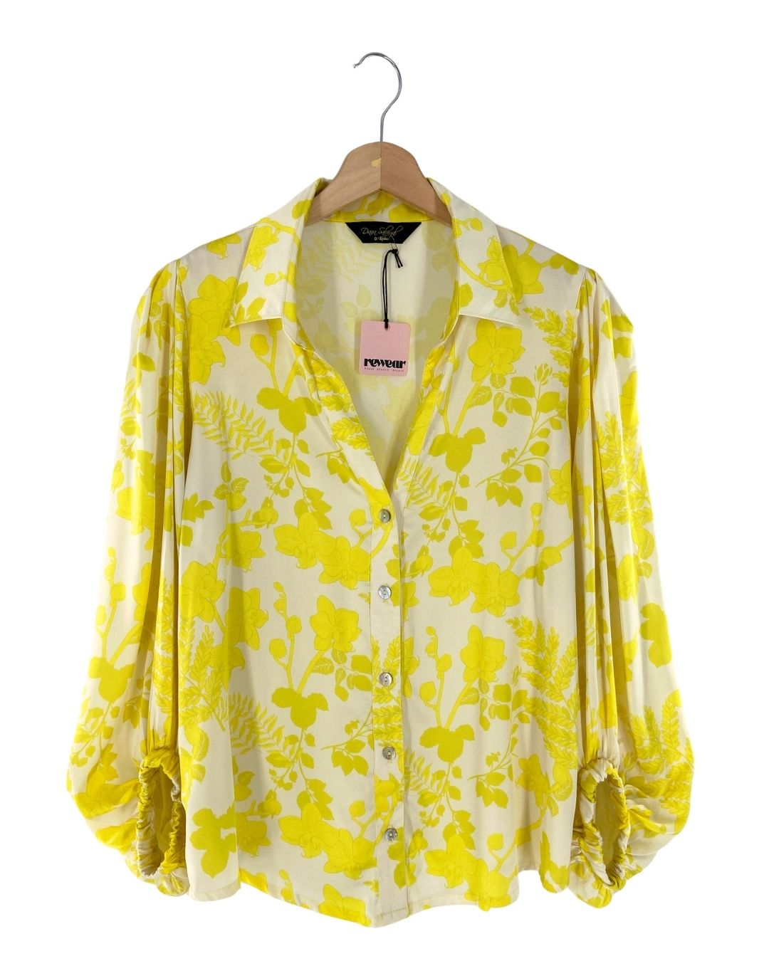 Blusa satinada print flores