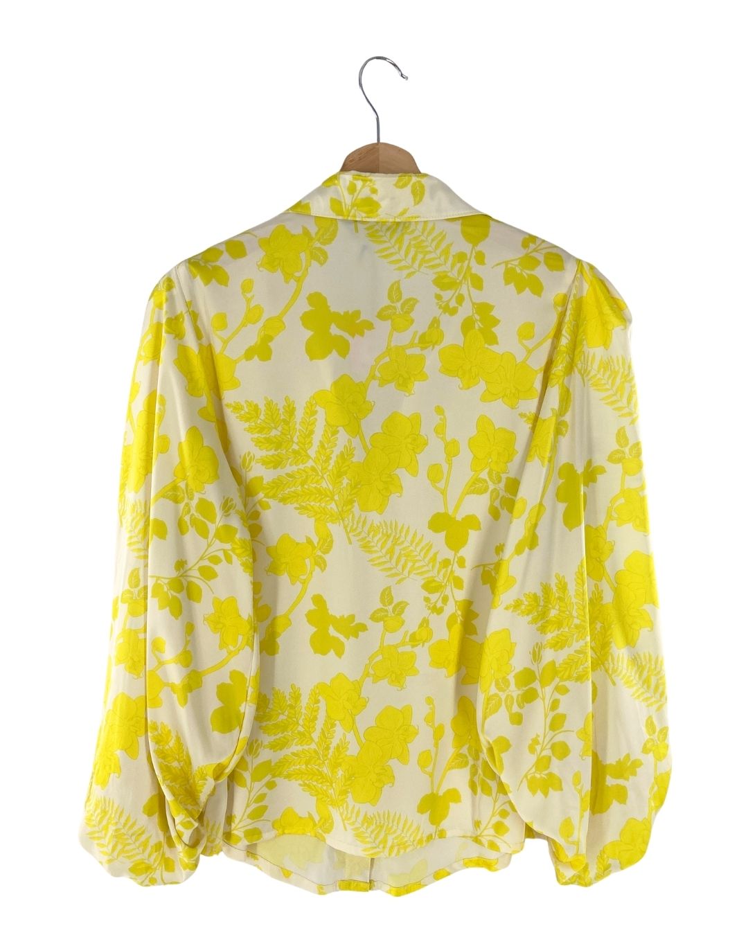 Blusa satinada print flores